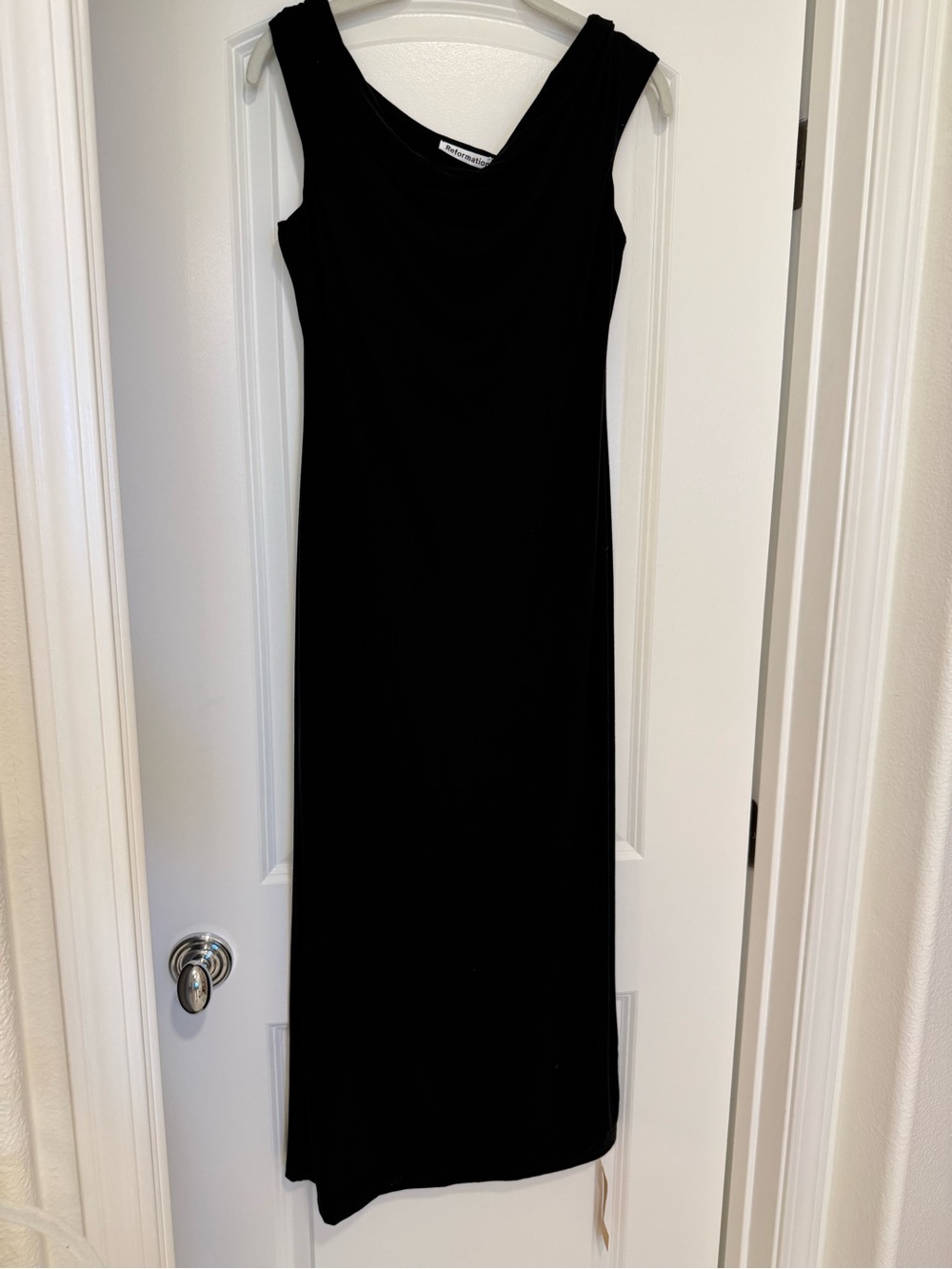 NWT Reformation James Dress - Black Sleeveless Midi Dress